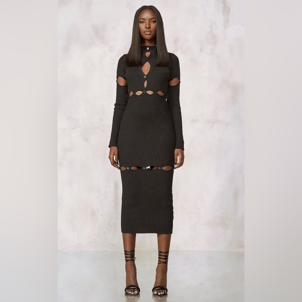 Kourtney Kardashian Barker Multiway Knitted Dress